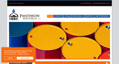 Desktop Screenshot of pantheonresources.com