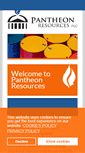 Mobile Screenshot of pantheonresources.com